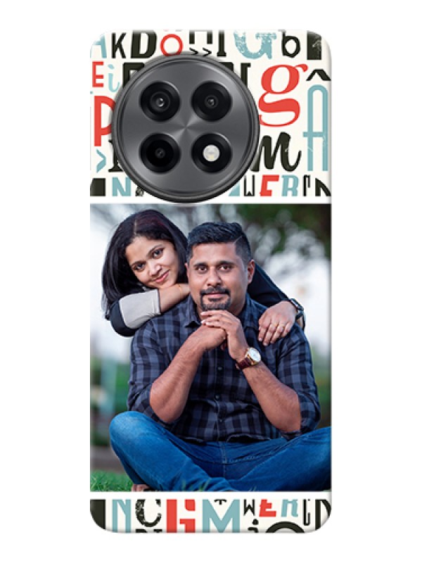 Custom OnePlus 13R 5G Custom Hard Phone Case - Alphabet Design