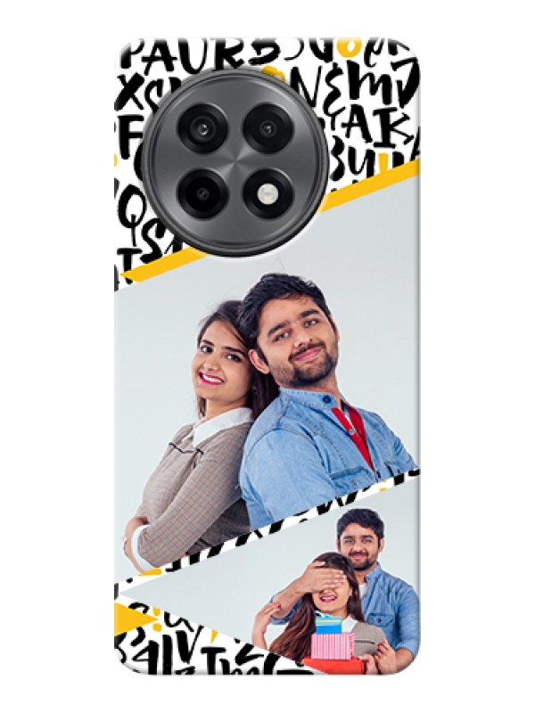 Custom OnePlus 13R 5G Custom Hard Phone Case - Letters Pattern Design