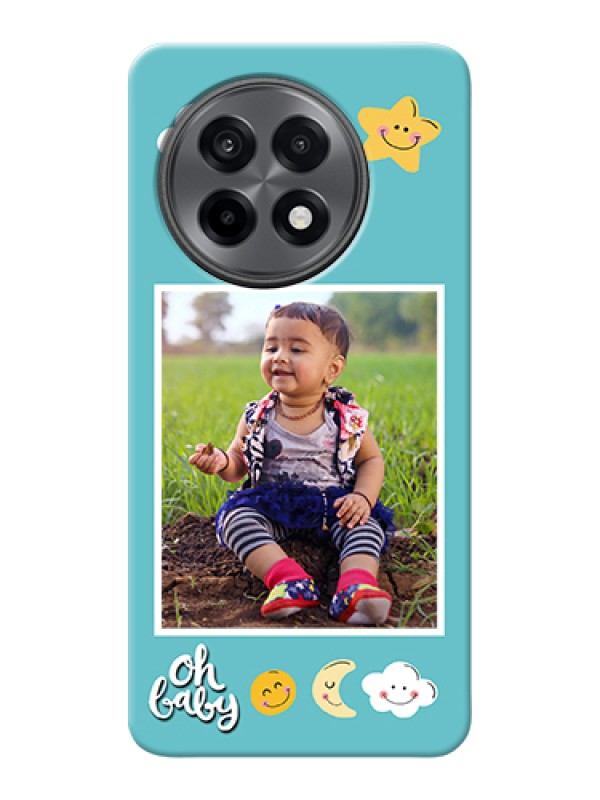 Custom OnePlus 13R 5G Custom Hard Phone Case - Smiley Kids Stars Design