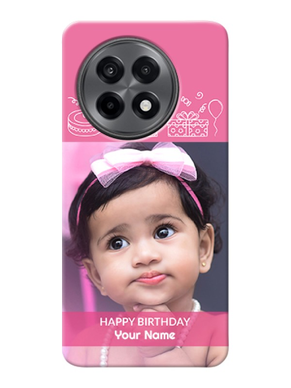 Custom OnePlus 13R 5G Custom Hard Phone Case - With Birthday Line Art Design