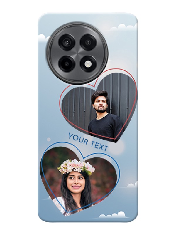 Custom OnePlus 13R 5G Custom Hard Phone Case - Blue Color Couple Design