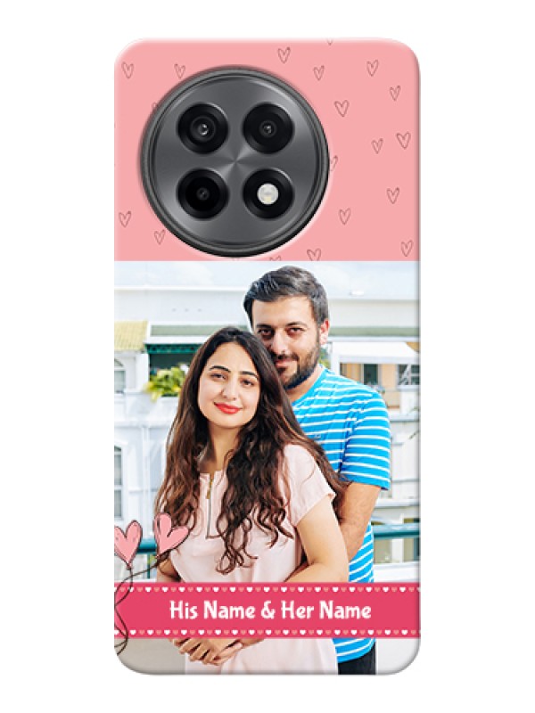 Custom OnePlus 13R 5G Custom Hard Phone Case - Love Design Peach Color