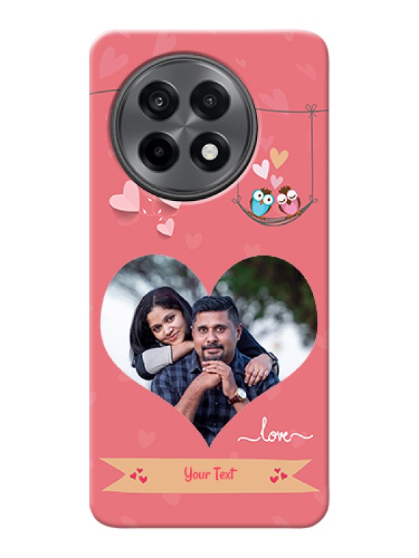 Custom OnePlus 13R 5G Custom Hard Phone Case - Peach Color Love Design