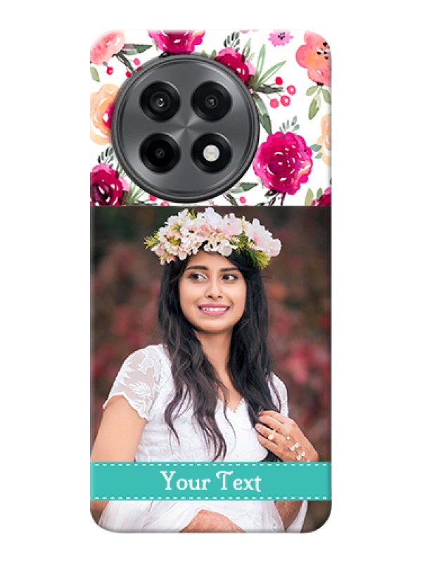 Custom OnePlus 13R 5G Custom Hard Phone Case - Water Colors Floral Design