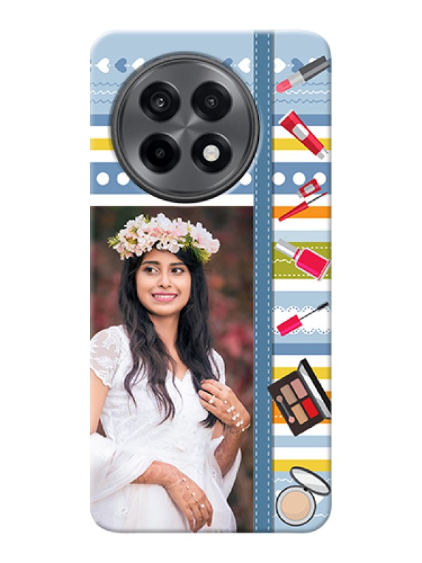 Custom OnePlus 13R 5G Custom Hard Phone Case - Makeup Icons Design