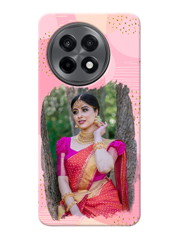 Custom OnePlus 13R 5G Custom Hard Phone Case - Gold Glitter Splash Design