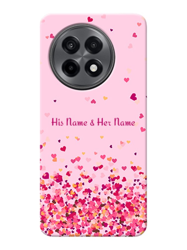 Custom OnePlus 13R 5G Custom Hard Phone Case - Floating Hearts Design