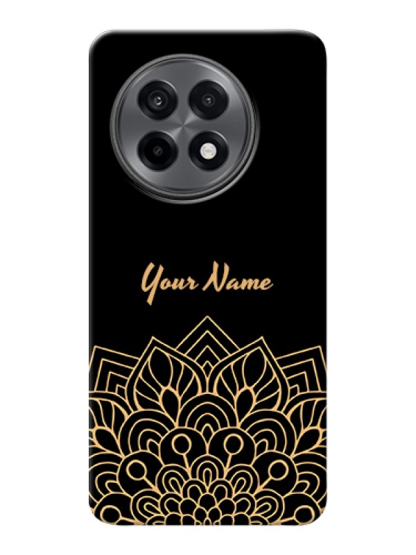 Custom OnePlus 13R 5G Custom Hard Phone Case - Golden Mandala Design