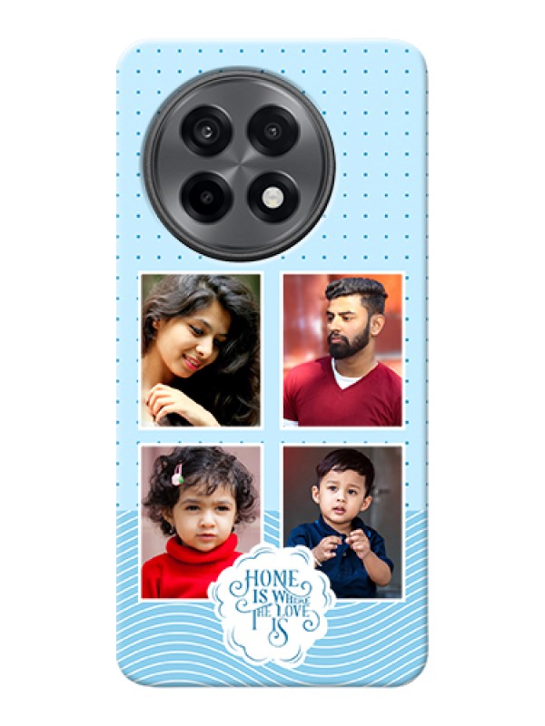 Custom OnePlus 13R 5G Custom Hard Phone Case - Cute Love Quote With 4 Pic Upload Design