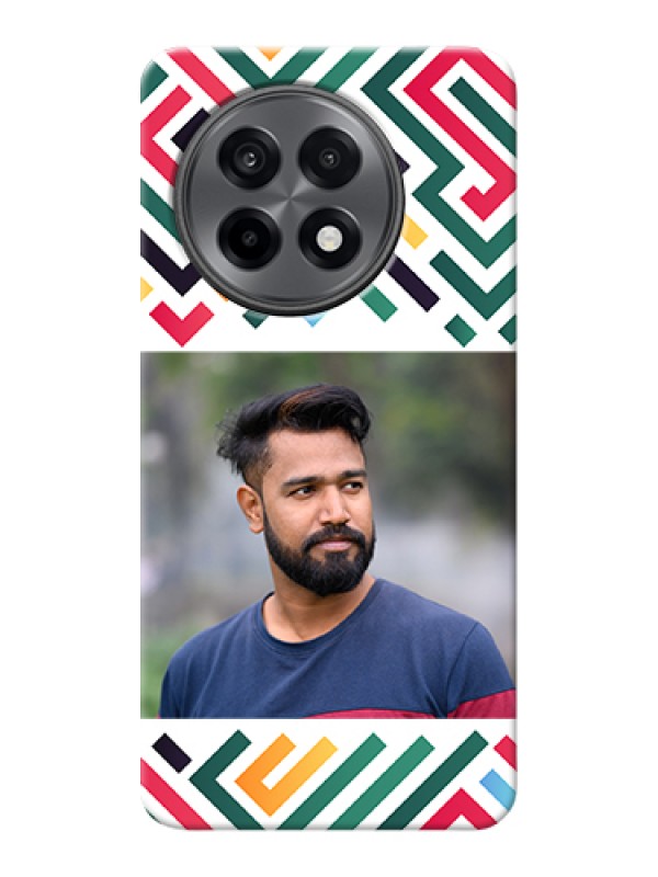 Custom OnePlus 13R 5G Custom Hard Phone Case - Colorful Maze Pattern Design