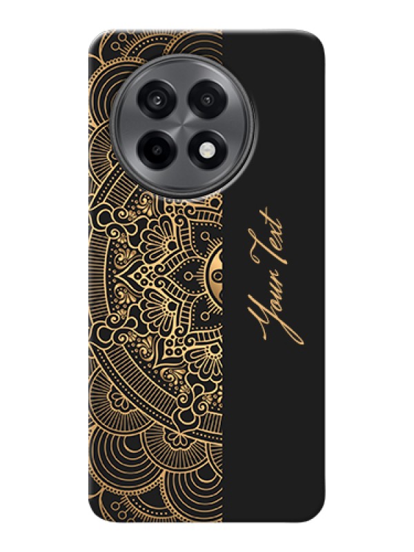 Custom OnePlus 13R 5G Custom Hard Phone Case - Mandala Art With Custom Text Design