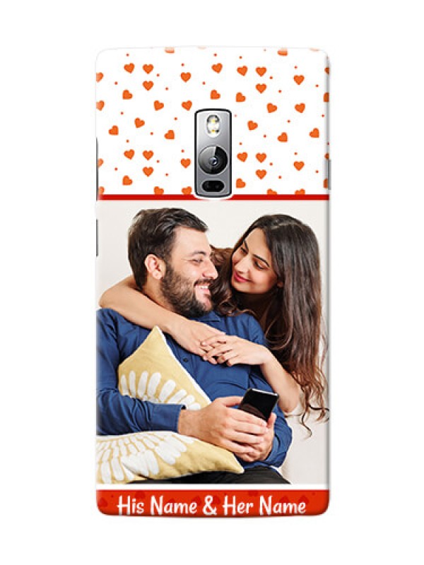 Custom OnePlus 2 Orange Love Symbol Mobile Cover Design