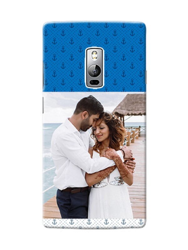 Custom OnePlus 2 Blue Anchors Mobile Case Design
