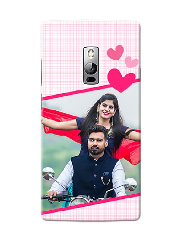 Custom OnePlus 2 Pink Design With Pattern Mobile Cover Design