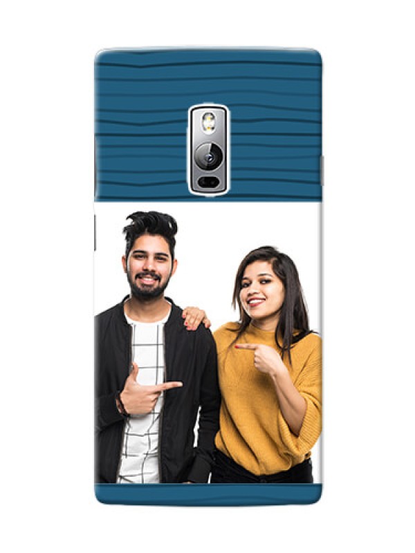 Custom OnePlus 2 Blue Pattern Mobile Case Design