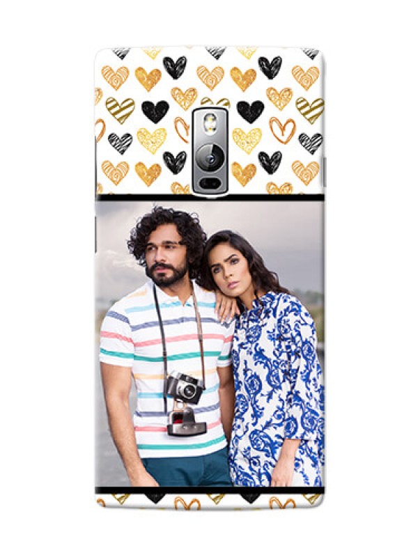 Custom OnePlus 2 Colourful Love Symbols Mobile Cover Design