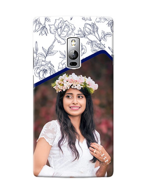 Custom OnePlus 2 Floral Design Mobile Cover Design