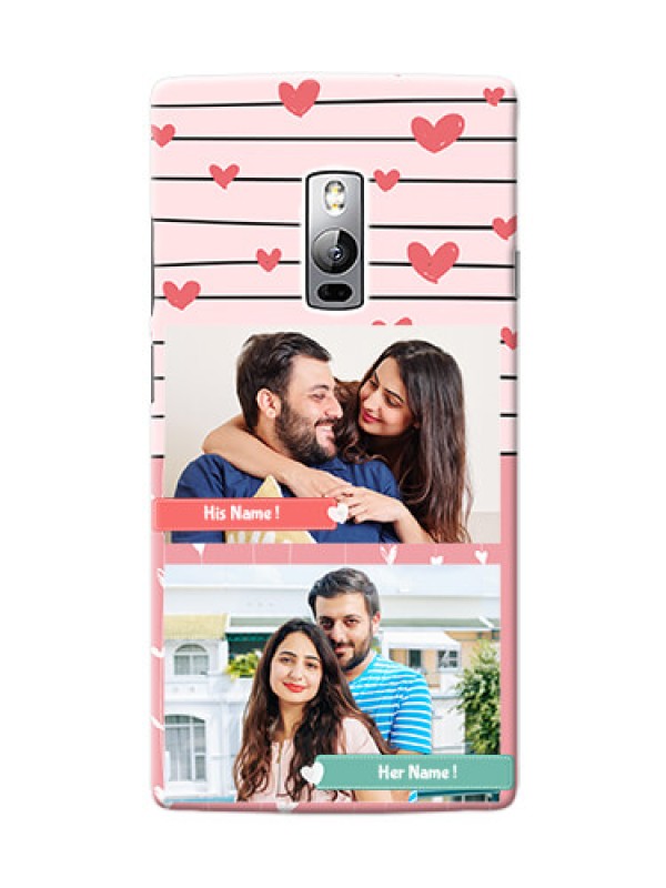 Custom OnePlus 2 2 image holder with hearts Design