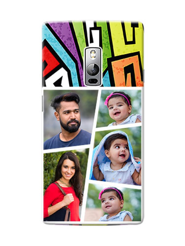 Custom OnePlus 2 5 image holder with stylish graffiti pattern Design