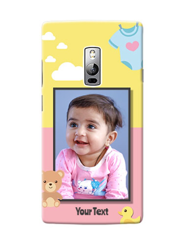 Custom OnePlus 2 kids frame with 2 colour design with toys Design
