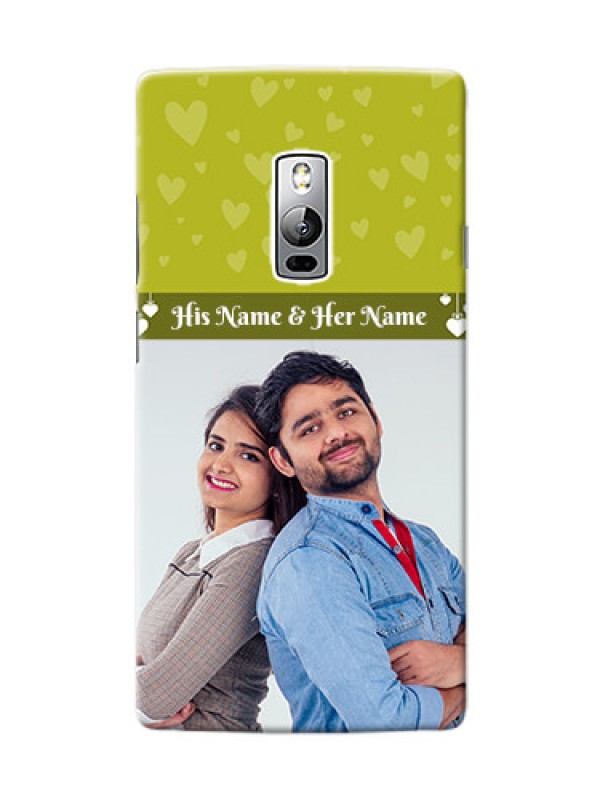 Custom OnePlus 2 you and me design with hanging hearts Design