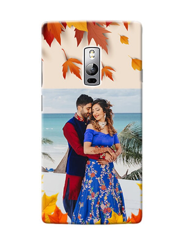 Custom OnePlus 2 autumn maple leaves backdrop Design