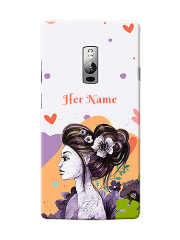 Custom OnePlus 2 Custom Mobile Case with Woman And Nature Design