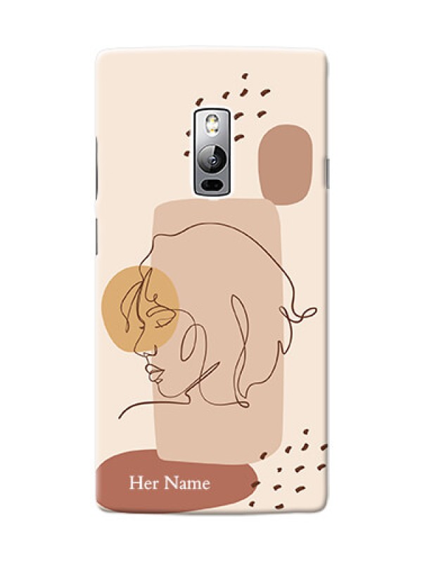 Custom OnePlus 2 Custom Phone Covers: Calm Woman line art Design