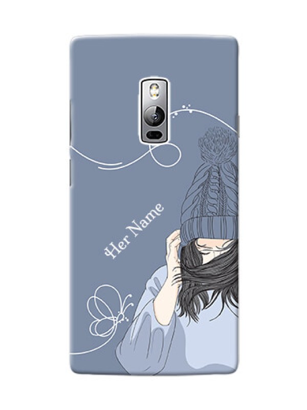 Custom OnePlus 2 Custom Mobile Case with Girl in winter outfit Design