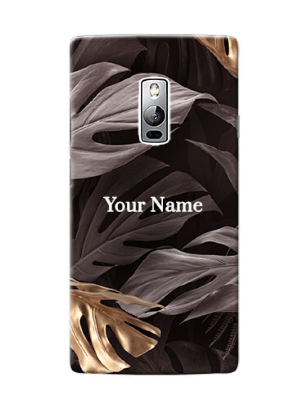 Custom OnePlus 2 Mobile Back Covers: Wild Leaves digital paint Design