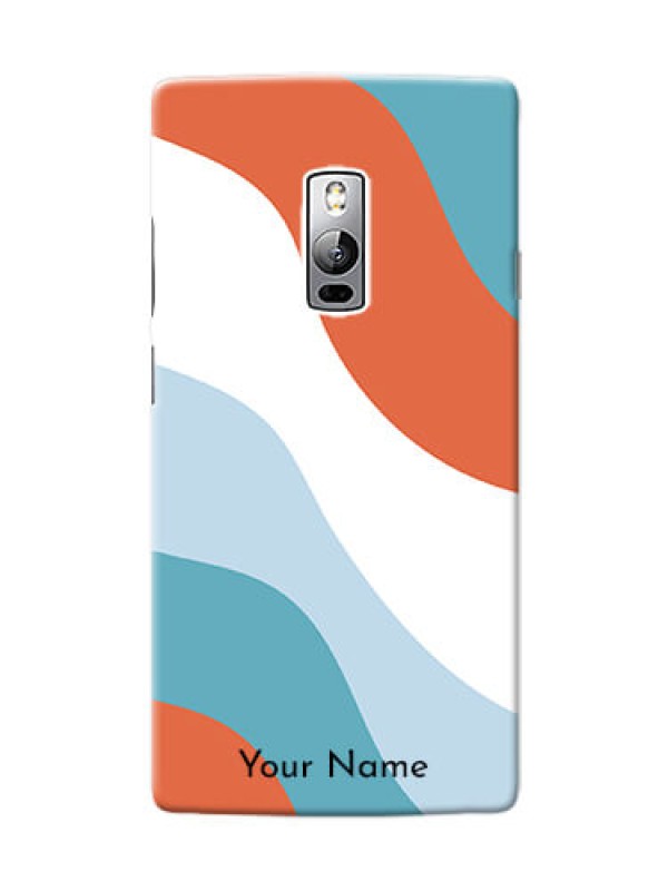 Custom OnePlus 2 Mobile Back Covers: coloured Waves Design