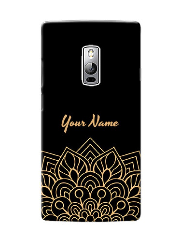 Custom OnePlus 2 Back Covers: Golden mandala Design