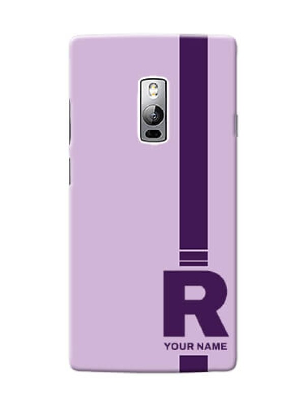 Custom OnePlus 2 Custom Phone Covers: Simple dual tone stripe with name Design