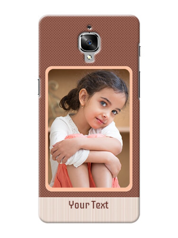 Custom OnePlus 3 Simple Photo Upload Mobile Cover Design