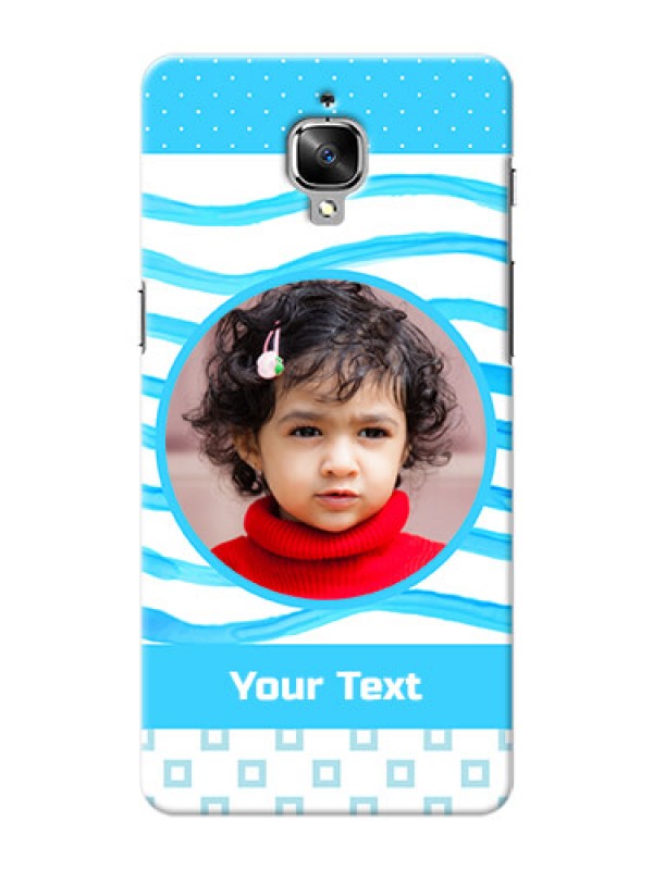 Custom OnePlus 3 Simple Blue Design Mobile Case Design