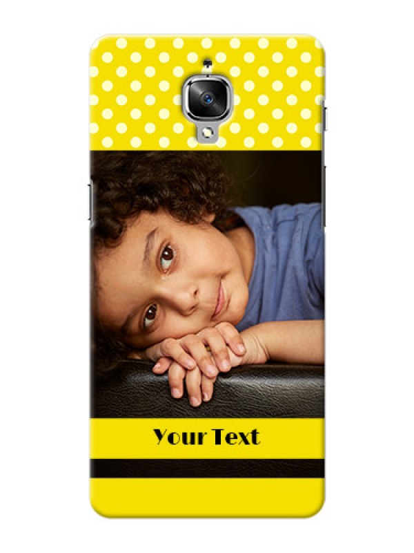 Custom OnePlus 3 Bright Yellow Mobile Case Design