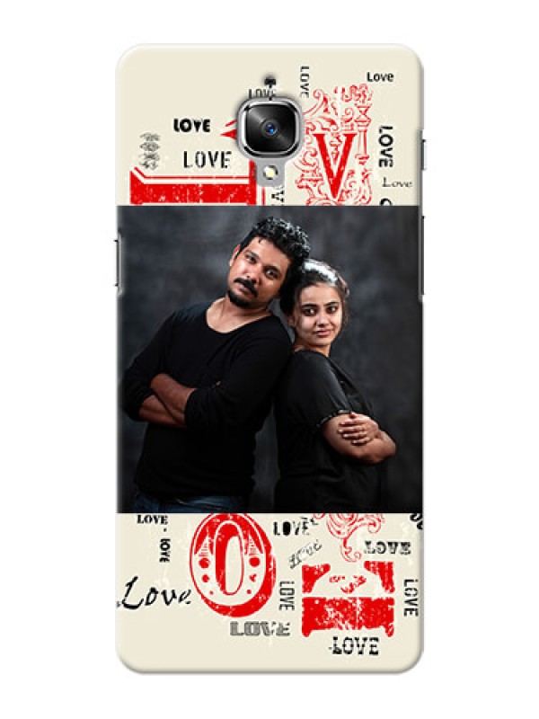 Custom OnePlus 3 Lovers Picture Upload Mobile Case Design