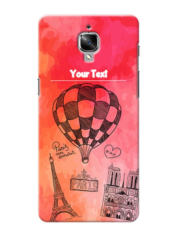 Custom OnePlus 3 abstract painting with paris theme Design
