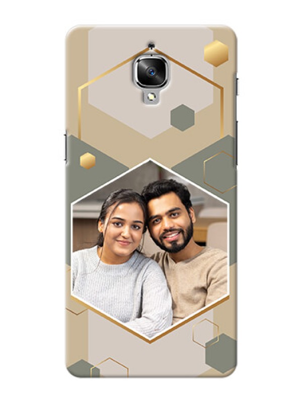 Custom OnePlus 3 Phone Back Covers: Stylish Hexagon Pattern Design