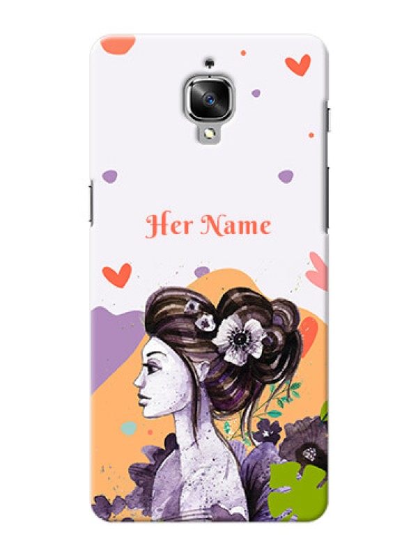 Custom OnePlus 3 Custom Mobile Case with Woman And Nature Design