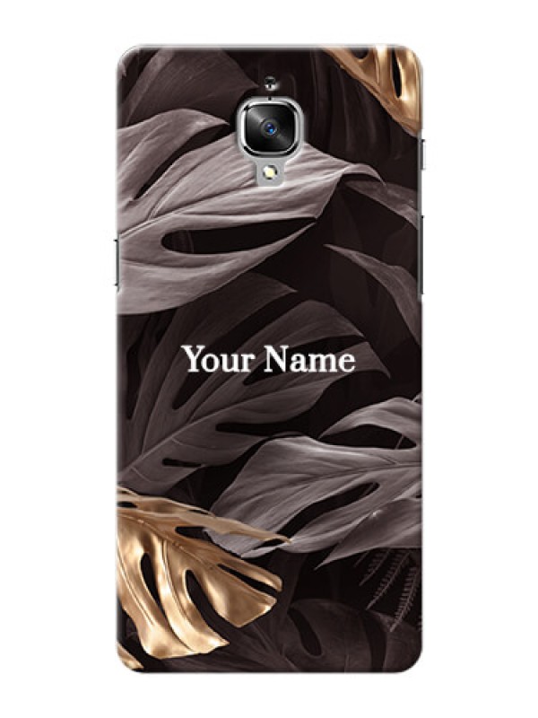 Custom OnePlus 3 Mobile Back Covers: Wild Leaves digital paint Design