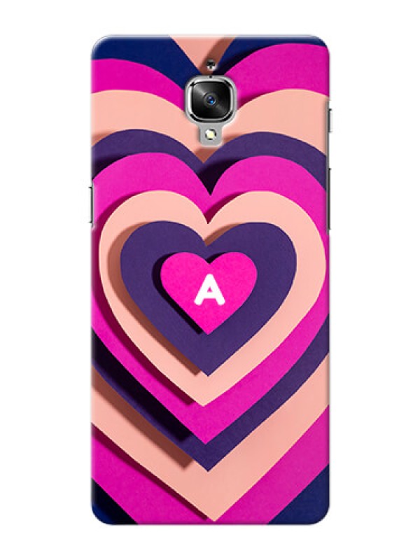 Custom OnePlus 3 Custom Mobile Case with Cute Heart Pattern Design