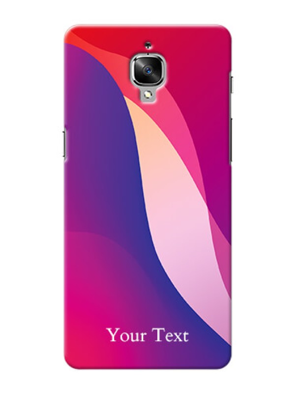 Custom OnePlus 3 Mobile Back Covers: Digital abstract Overlap Design