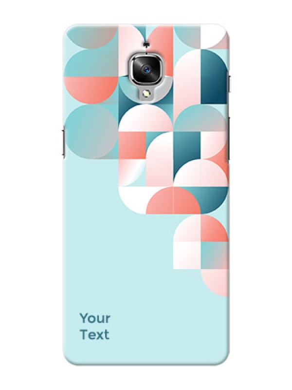 Custom OnePlus 3 Back Covers: Stylish Semi-circle Pattern Design