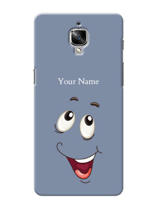 Custom OnePlus 3 Phone Back Covers: Laughing Cartoon Face Design
