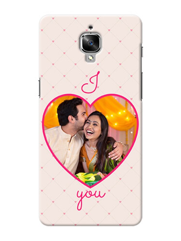 Custom OnePlus 3T Love Symbol Picture Upload Mobile Case Design