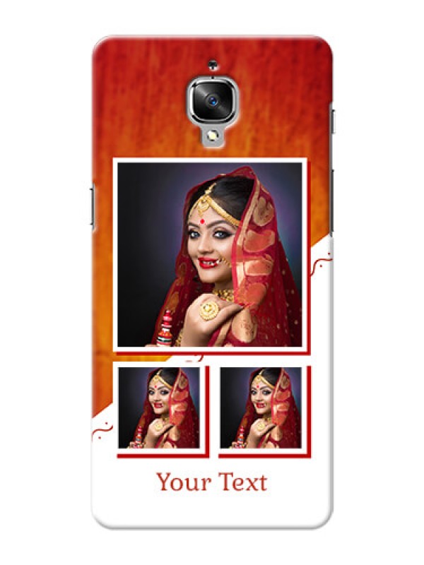 Custom OnePlus 3T Wedding Memories Mobile Cover Design