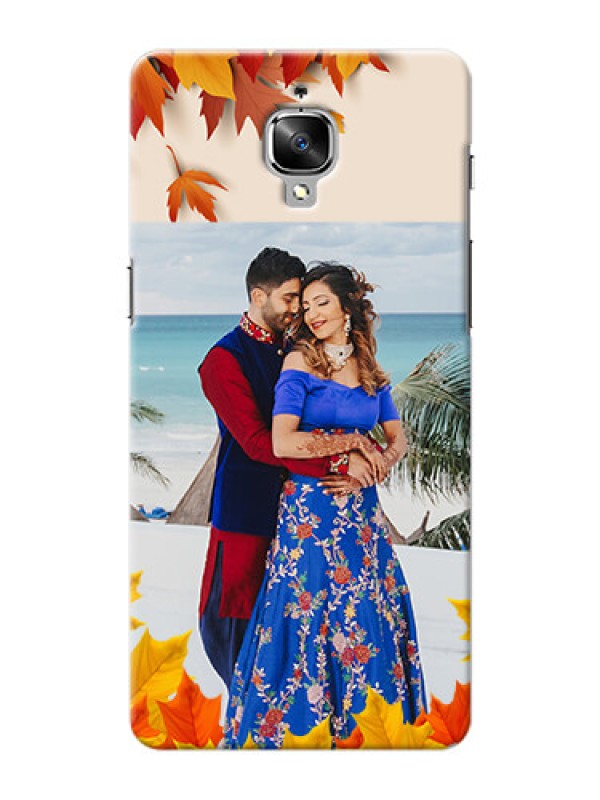 Custom OnePlus 3T autumn maple leaves backdrop Design