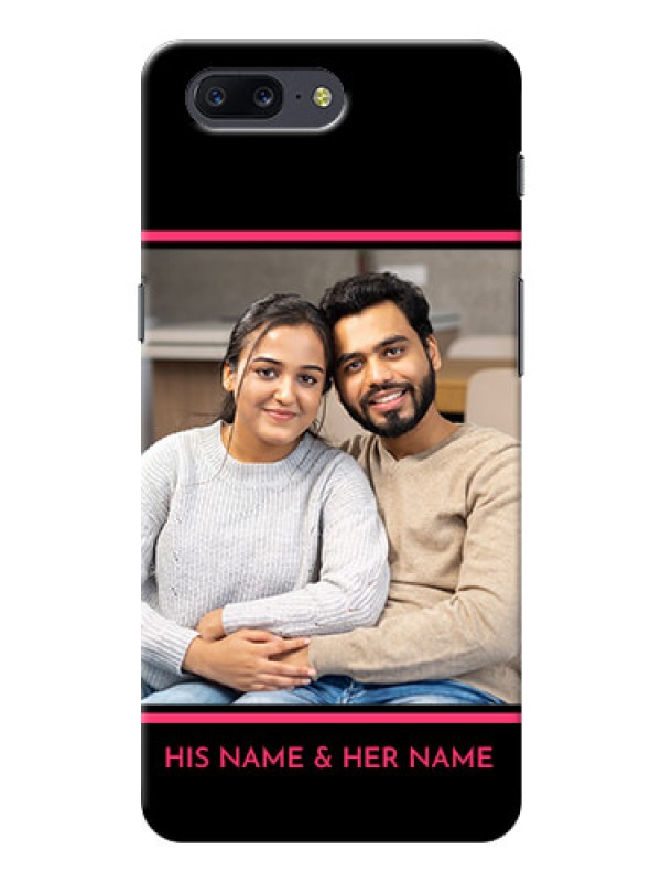 Custom OnePlus 5 Photo With Text Mobile Case Design
