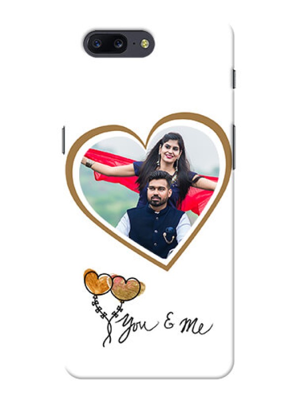 Custom OnePlus 5 You And Me Mobile Back Case Design